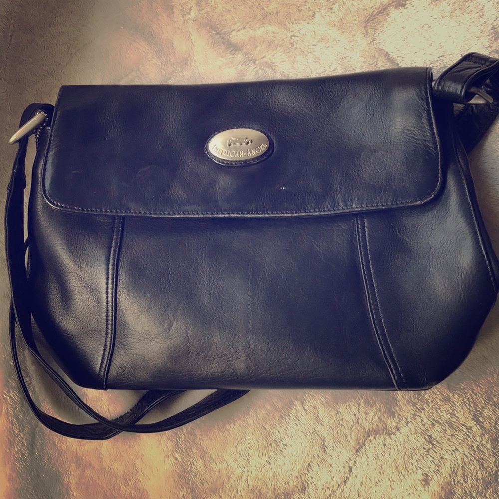 Leather Handbag   American Angel   shoulder strap